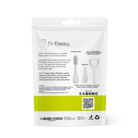 Dr. Emma Floss Picks, Replaceable Back Teeth Easy Flosser, Electric Kit for Teeth Cleaning, Gum Stimulator, 120 Count