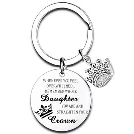 Tihnvk Granddaughter Daughter Keychain Granddaughter Daughter Gifts From Mom Granddaughter Daughter Key Chain Birthday Christmas Gifts (daughter)