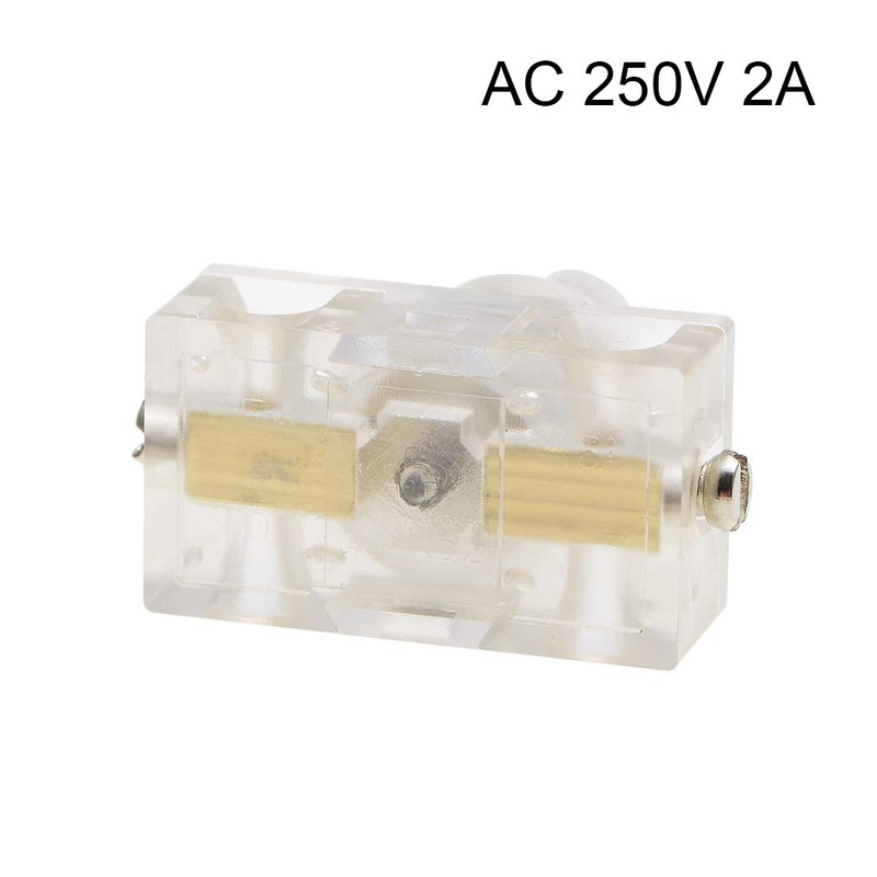 uxcell Inline Foot Pedal Push Button Switch, UFO Type Lamp