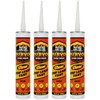 Durvol Pro Flex RV Roof Flexible Sealant Caulking Pack-4 Clear