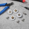 4 Pcs 27mm Showers Door Rollers Runners Wheels Replacement, Shower