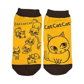 Shinzi Katoh レディースソックス Cat cat cat SKS3020