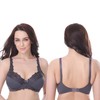 Curve Muse Women's Plus Size Minimiser Underwired Bra with Lace