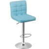 SEGAWE Square Blue Bar Stools Set of 2 Bar Height