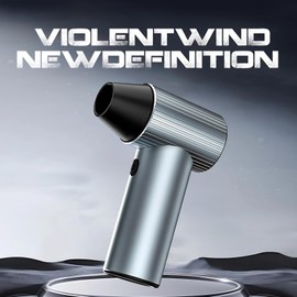 Electric Air Duster, 90000RPM Super Jet Fan Blower, 3 Speed Adjustable Rechargeable Compressed Air Duster Can, Cordless Air Duster for Home Car Keyboard Cleaning