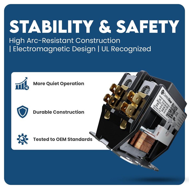 2 Pole Definite Purpose Contactor 24V Coil, 40 Amp Definite