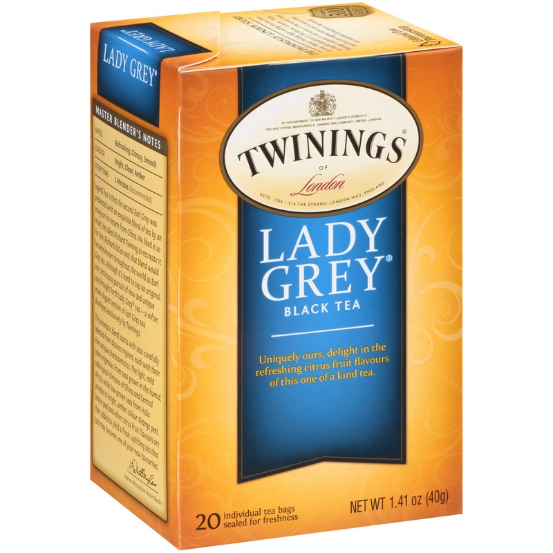 Twinings Lady Grey Black Tea, 20 Tea Bags