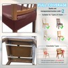 PU Leather Seat Covers for Dining Chairs Set of 4