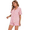 LUBOT 100% Cotton Pyjamas for Women, Sleepwear, Short Long Pyjamas