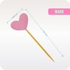 GUCUJI Cupcake Toppers, Funny Pink Heart Glitter, 50 Pcs