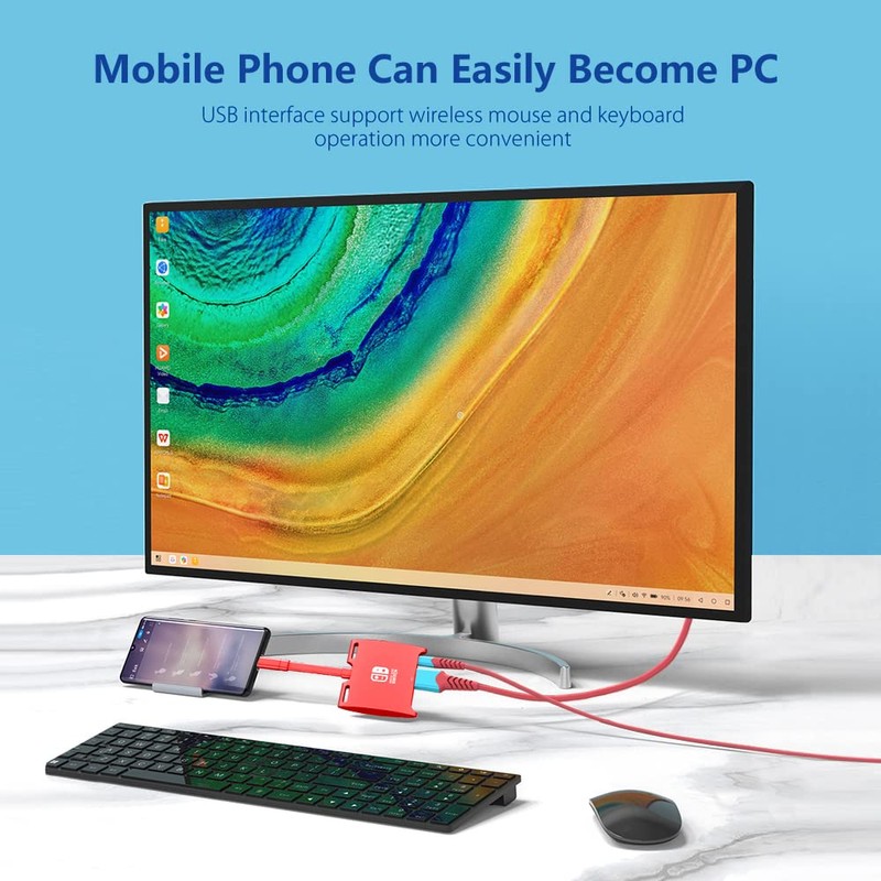 HARIBOL Switch Dock 1080P@60Hz Switch Docking Station with HDMI, USB