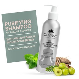 Ahimsa Champú suave purificante | Sin sulfato | Eliminar la acumulación | Corteza de sauce