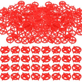 Nuanchu 1000 Pcs 1/16"(2mm) Tile Spacers Removable Cross Ceramic Spacers Corner Separators Reusable Wall Floor Construction Tool Plastic Leveling Clips for Various Types of Tile Leveling (Orange)