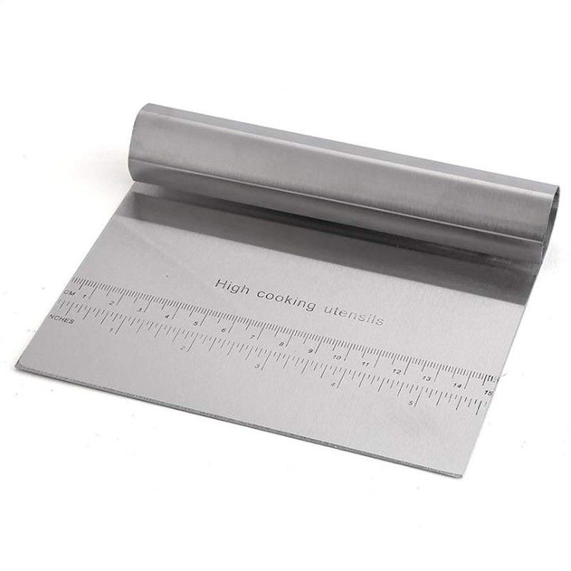Youery Stainless Steel Bench Dough Scraper，Scraper Chopper Dough Cutter with