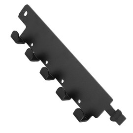 L Track Tool Hanger, L Track Hooks Aluminum Alloy Wall Mount L Track Tool Organizer for Garage RV Van Truck Black