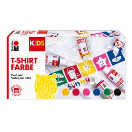 Marabu Kids T-Shirt Paint, T-Shirt colour 6 x 80 ml., Colourful