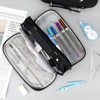 Wzone Pencil Case Large Capacity with Organiser 5 Compartments for