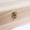 Unfinished Wood Box with Hinged Lid 1 Pack - 10.6"