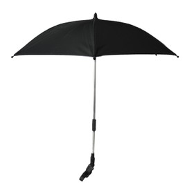 Titanium baby Parasol for Pushchairs and Buggies 75 cm Black with UV50+ Coating