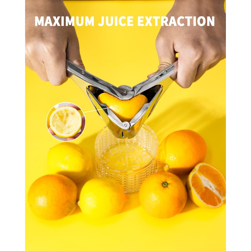 Bagrox Lemon Squeezer, Stainless Steel Lemon Juicer, Manual Juicer for