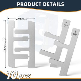 WooFog Switch Box Straps on Electrical Outlet Repair, Electrical Box F Clips for Loose Outlet Fix, Switch Box Support Clip -10 Pcs