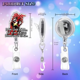 Chicken Badge Reel, Funny Chicken Badge Reels Retractable with ID Clip, Badge Holder Name Badge Accessories, Cute Animal Pediatric Decorative for Nursing Nurse Teacher Student