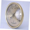 Mipcase Round Decorative Thermometer Metal Digital Gauge for Outdoor Patio