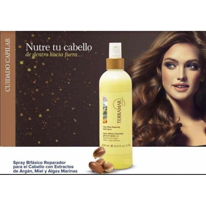 Terramar Spray Bifásico para el Cabello con Extractos de Argán.