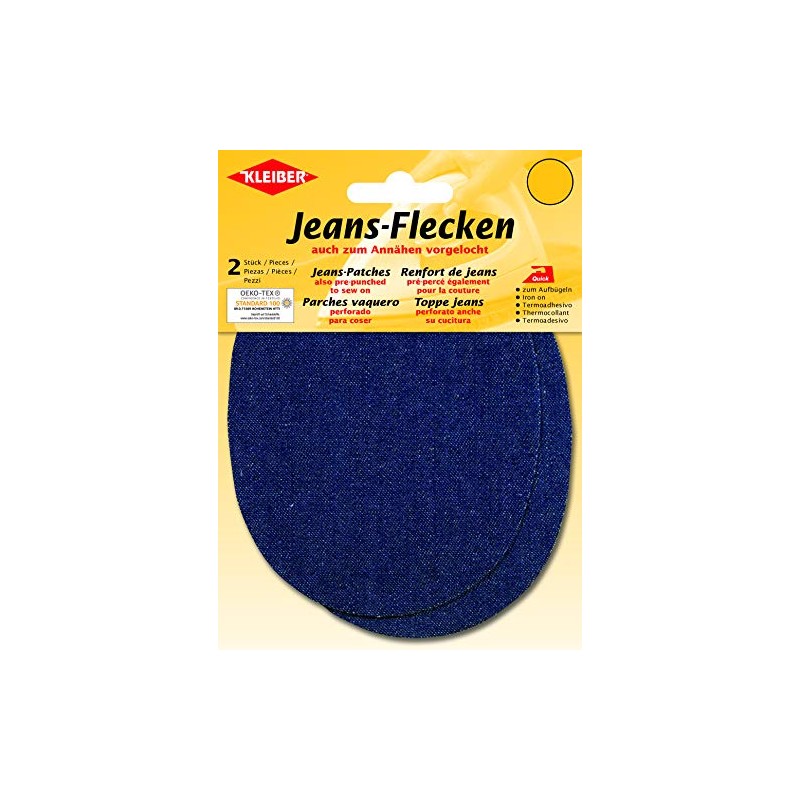 Kleiber Denim Jean Repair Patches, Dark Blue