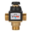 Yunxwd 3-Way Thermostat Mixing Valve, DN20 Male Thread Brass Thermostatic