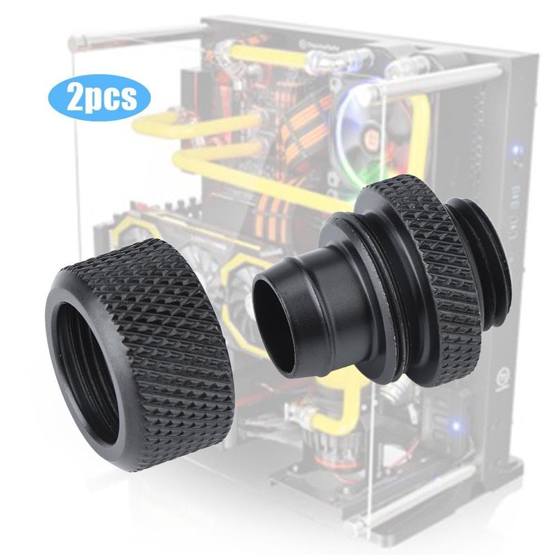 Ticfox Pack of 2 Water Cooling PC, G1/4 Brass Thread