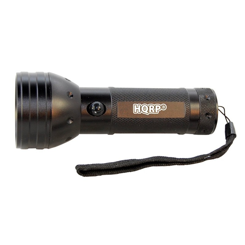 HQRP 51 LEDs Red Light LED Black Flashlight with a