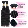 Human Braiding Hair for Boho Braids Curly Deep Wave Bulk