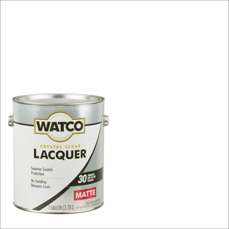 Watco 333690 Lacquer Clear Wood Finish, Gallon, Matte Clear