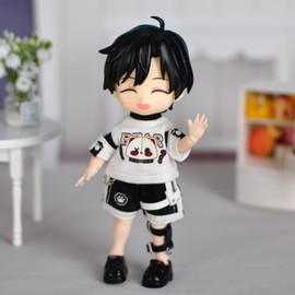 YMY OB11 Clothing Vest Short Sleeve Shorts Skirt Suit Hat Sock for Obitsu 11 Molly 1/12bjd GSC UFYMY Body Accessory