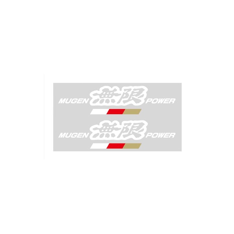 MUGEN 【 Mugen 】MUGEN POWER Sticker A White 【Size:L】 90000-YZ5-311A-W4