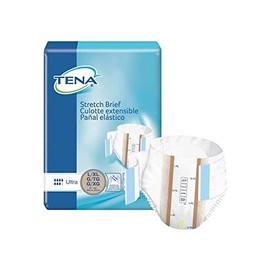 Beststores Tena Stretch Brief Ultra Absorbency - Waist/Hip - 41-64' Large/X- Large - Case of 72