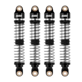 INJORA 59MM Shocks Long Threaded Shock Absorber Oil Damper for TRX4M TRX4MT 1/18 RC Crawler Upgrade (Black)