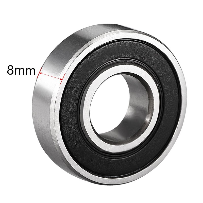 sourcing map 6001-2RS Double Sealed Ball Bearings 12 mm x