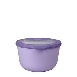Mepal Cirqula 34oz/1,000ml Bowl Multi Food Storage & Serving Container with Transparent Lids | Perfect for Food Prep | Microwave & Dishwasher Safe | Nordic Lilac| Made in Holland