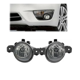 Clear Lens Halogen Fog Lamps Replacement for Maxima Nissan Altima Sentra Rogue & Infiniti M35 M45 G37 JX35 QX60 w/ H11 Lamp Bulbs NI2593117, NI2592117, 26150-89927, 26155-89927
