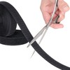 Klebeshop24 Velcro Tape for Sewing, Set Hook and Fluff, Black,