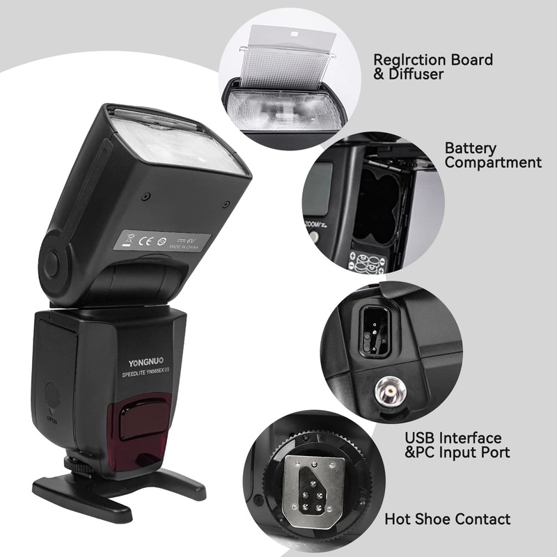 YONGNUO YN565EX III E-TTL Camera Flash Speedlite for Canon DSLR