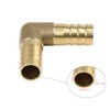 sourcing map 12 mm Hose Barb Elbow 90 Degree Brass