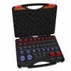 44pcs Nut and Bolt Thread Checker Red Blue Nut and