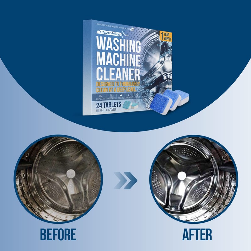 Washing Machine Cleaner Descaler Tablets - (24 Tablets, 1 Year
