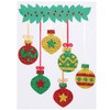 Baker Ross AX312 Christmas Bauble Glitter Foam Rubber Stickers -