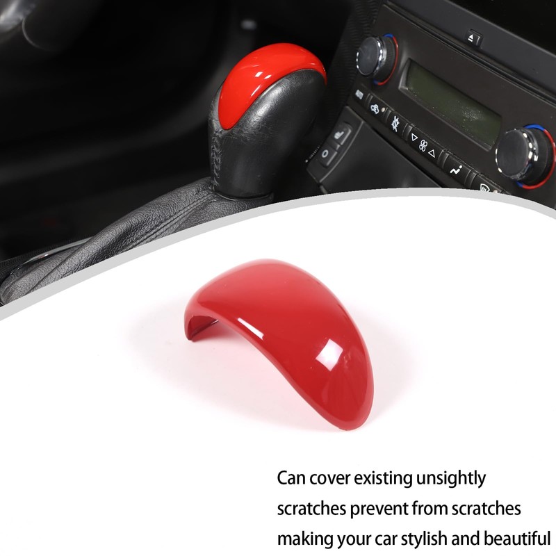 Lcojicep ABS Car Gear Shift Knob Cover Compatible with Corvette