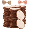 Natural Wood Slices Craft Unfinished Wood kit Predrilled with Hole