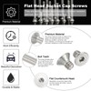 PATIKIL #8-32 x 1/4 Inch Flat Head Socket Cap Screws,